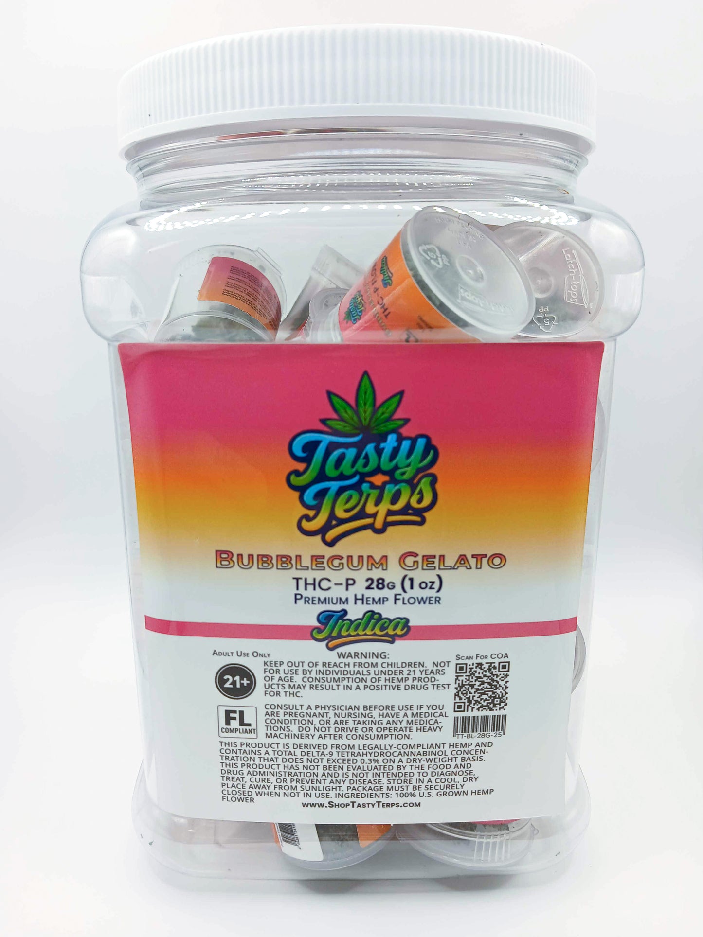 Bubblegum Gelato- THC-P -Indica 28G Flower (BULK)
