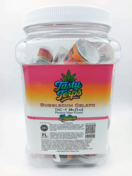 Bubblegum Gelato- THC-P -Indica 28G Flower (BULK)